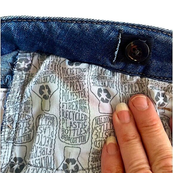 🌴Cat & Jack Sun & Rainbow Embroidered Denim Super Stretch Shorts Girls L(10-12) - Picture 8 of 12